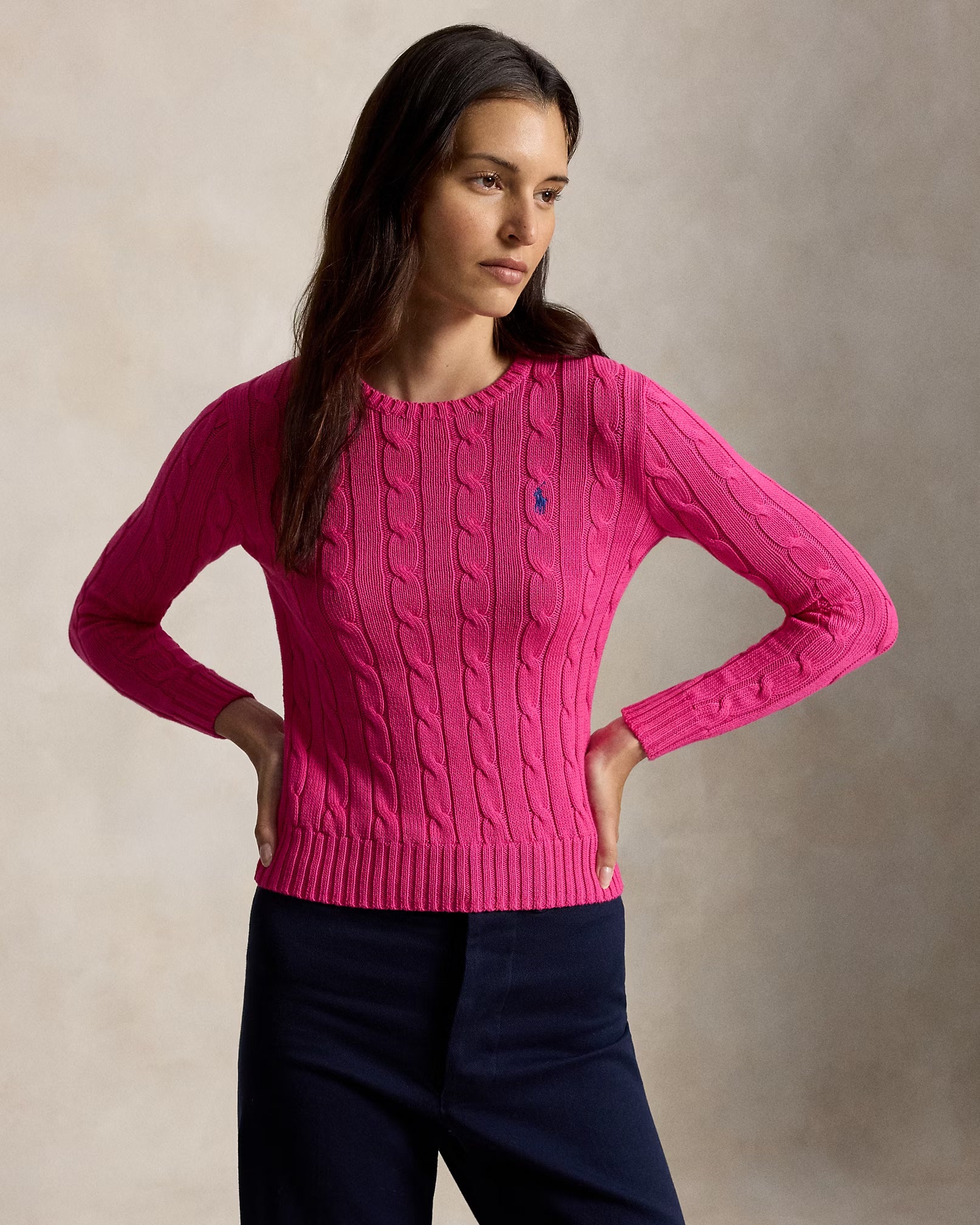 Polo-Ralph-Lauren-maglia-a-girocollo-in-cotone-a-trecce-211971869508-fuxia-1