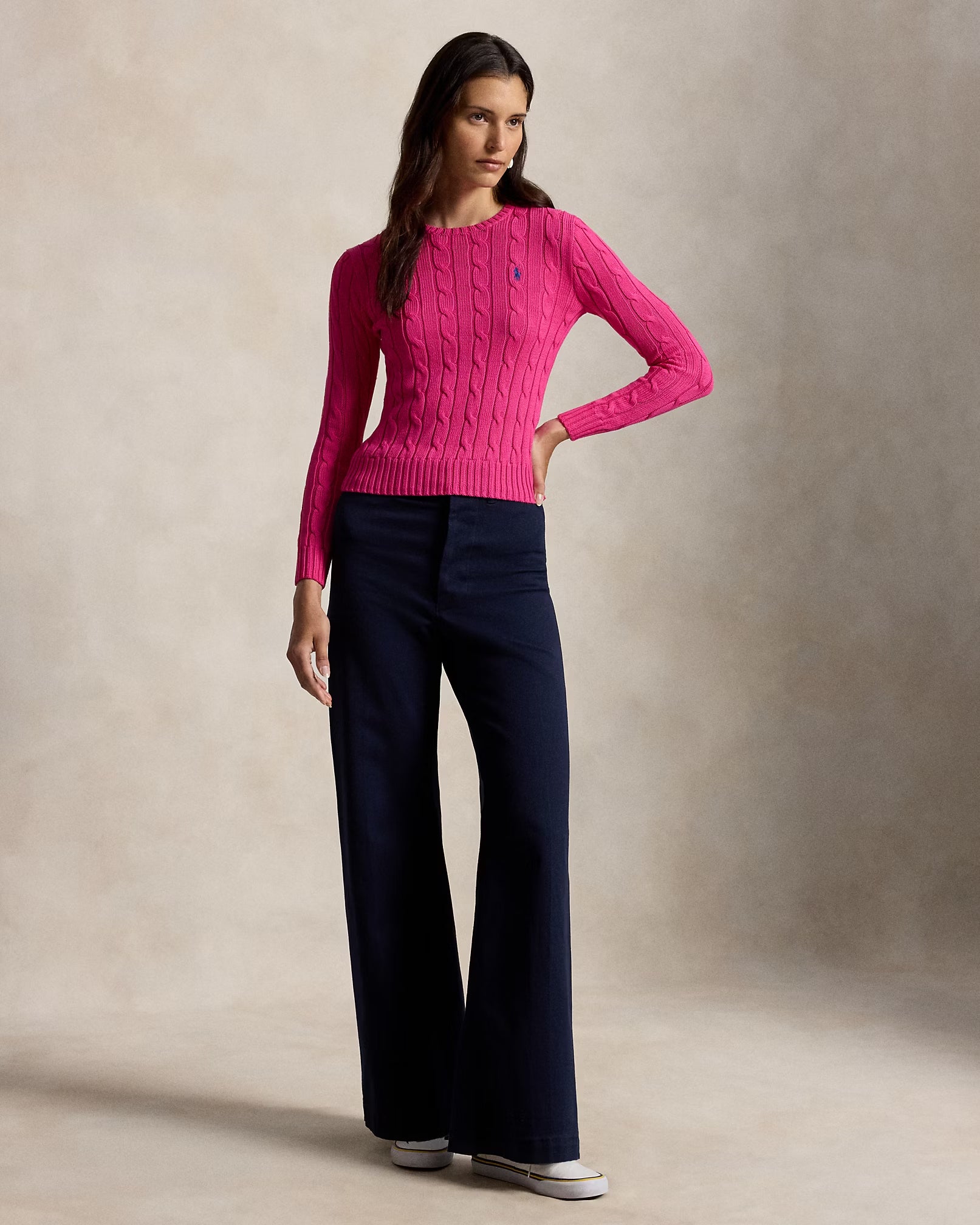 Polo-Ralph-Lauren-maglia-a-girocollo-in-cotone-a-trecce-211971869508-fuxia-3