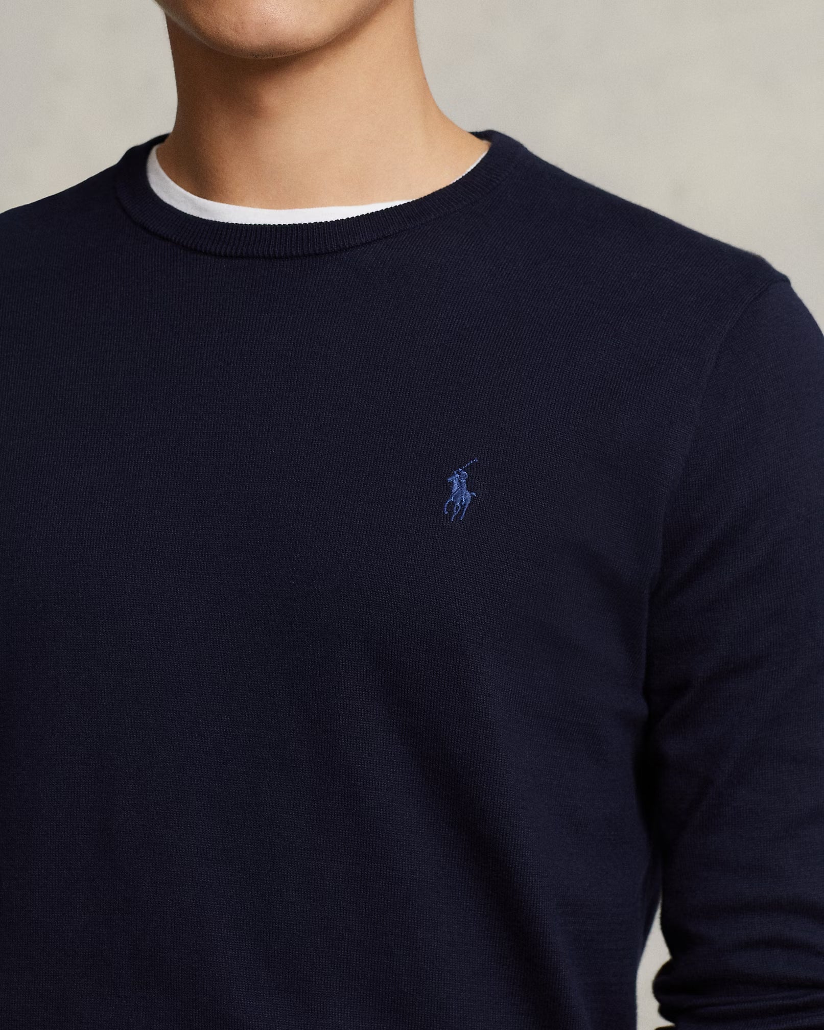 Polo-Ralph-Lauren-maglia-girrocollo-in-cotone-slim-fit-710684957001-navy-5