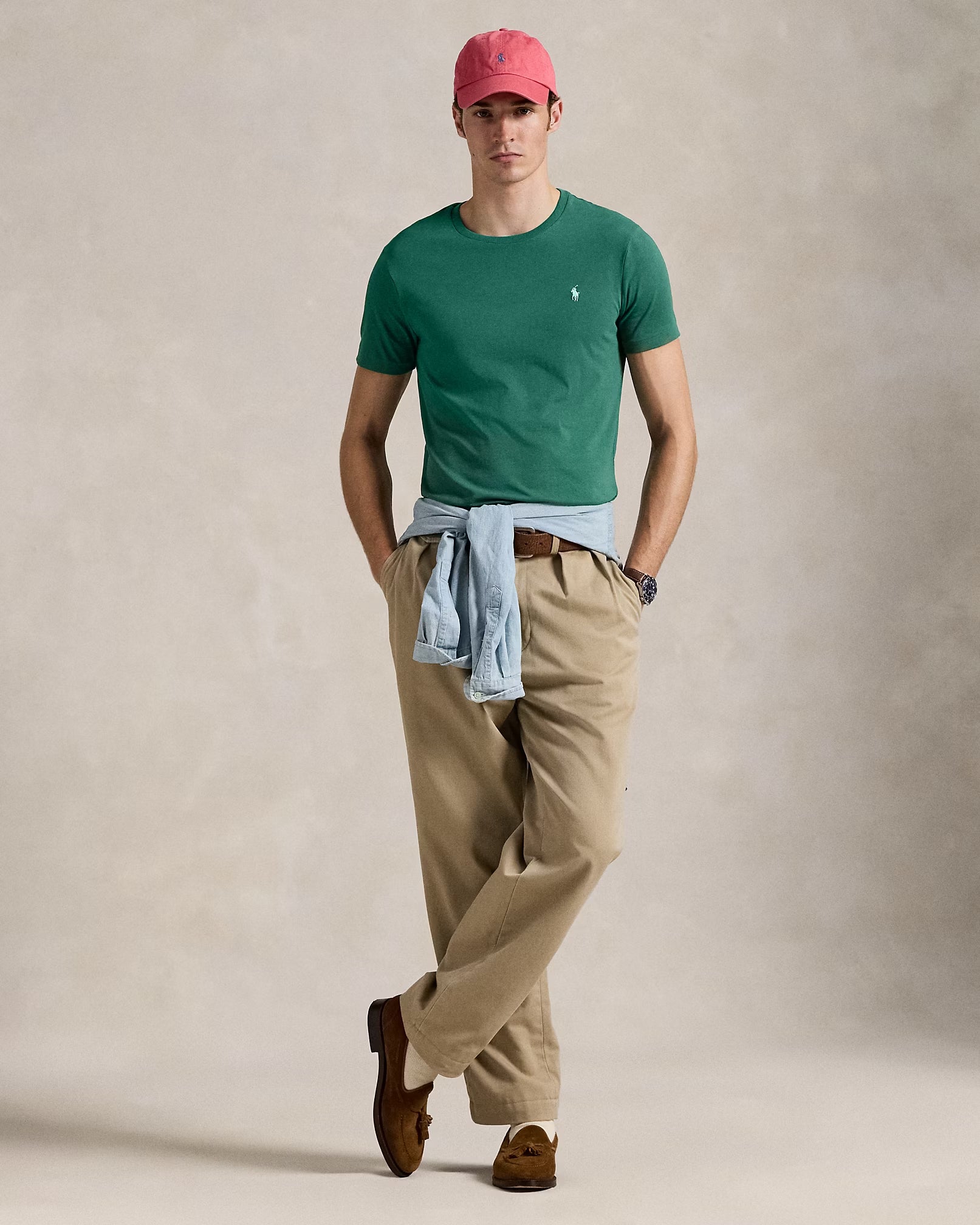 Polo-Ralph-Lauren-maglietta-in-jersey-custom-slim-fit-710671438422-verde-antico-3