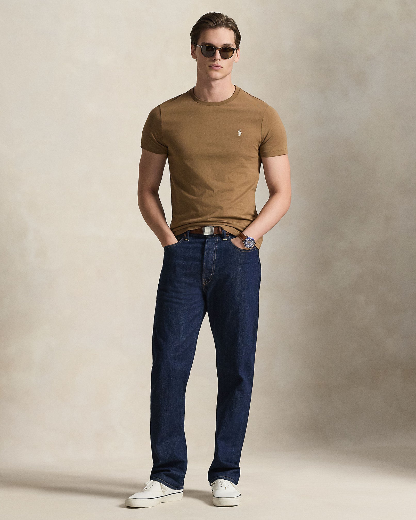 Polo-Ralph-Lauren-t-shirt-in-jersey-710671438536-RL-brown-5