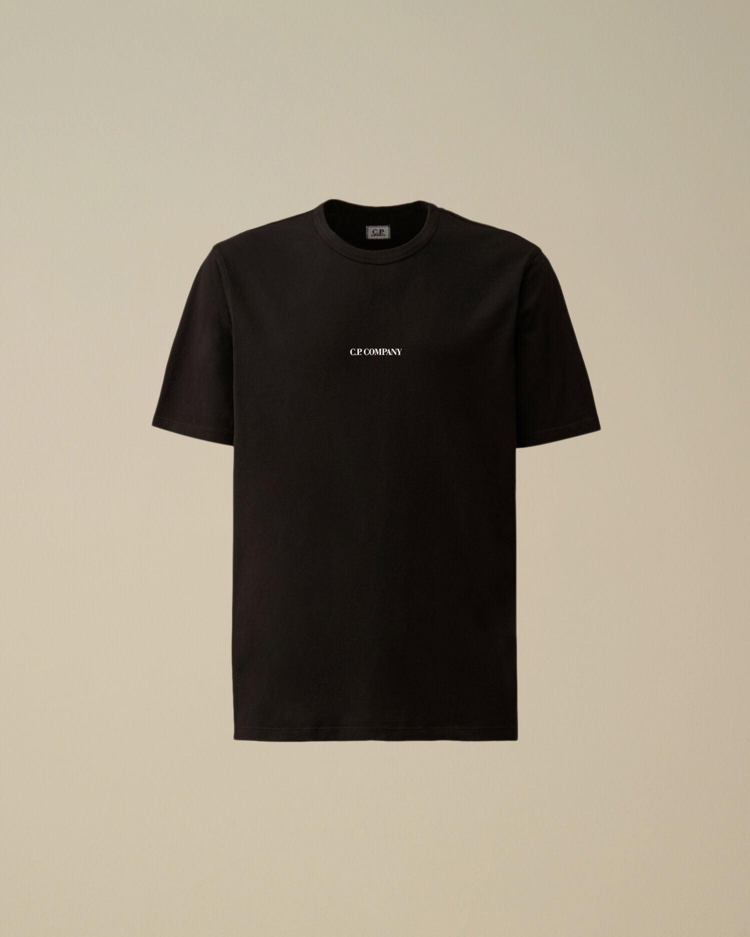 CP Company 24/1 Jersey Short Sleeve T-Shirt Black | Sabolo