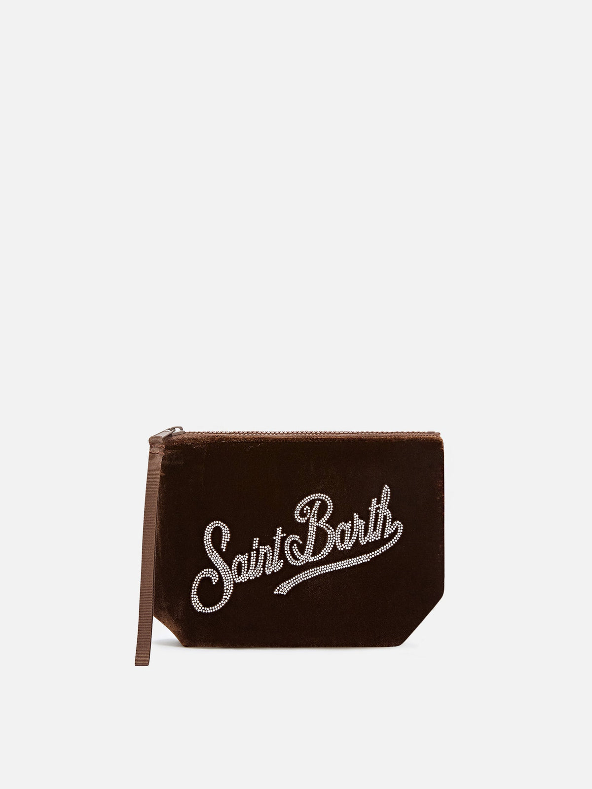 SAINT-BARTH_ALI001402369M-ACCESSORY-bronze-aline-velvet-pochette-with-rhinestone-logo