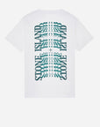 Stone Island T-Shirt 2NS86  'Lettering One' Print Bianco