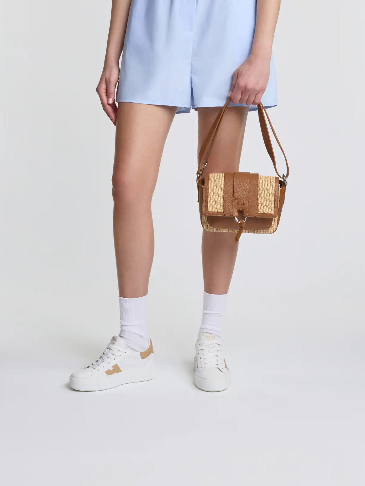 Hogan Crosswind Sneakers White and Mustard