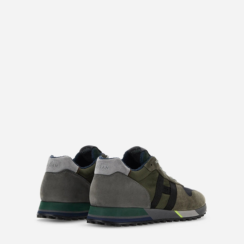 Hogan Sneakers H383 Verde Grigio Blu Sabolo sabolostore