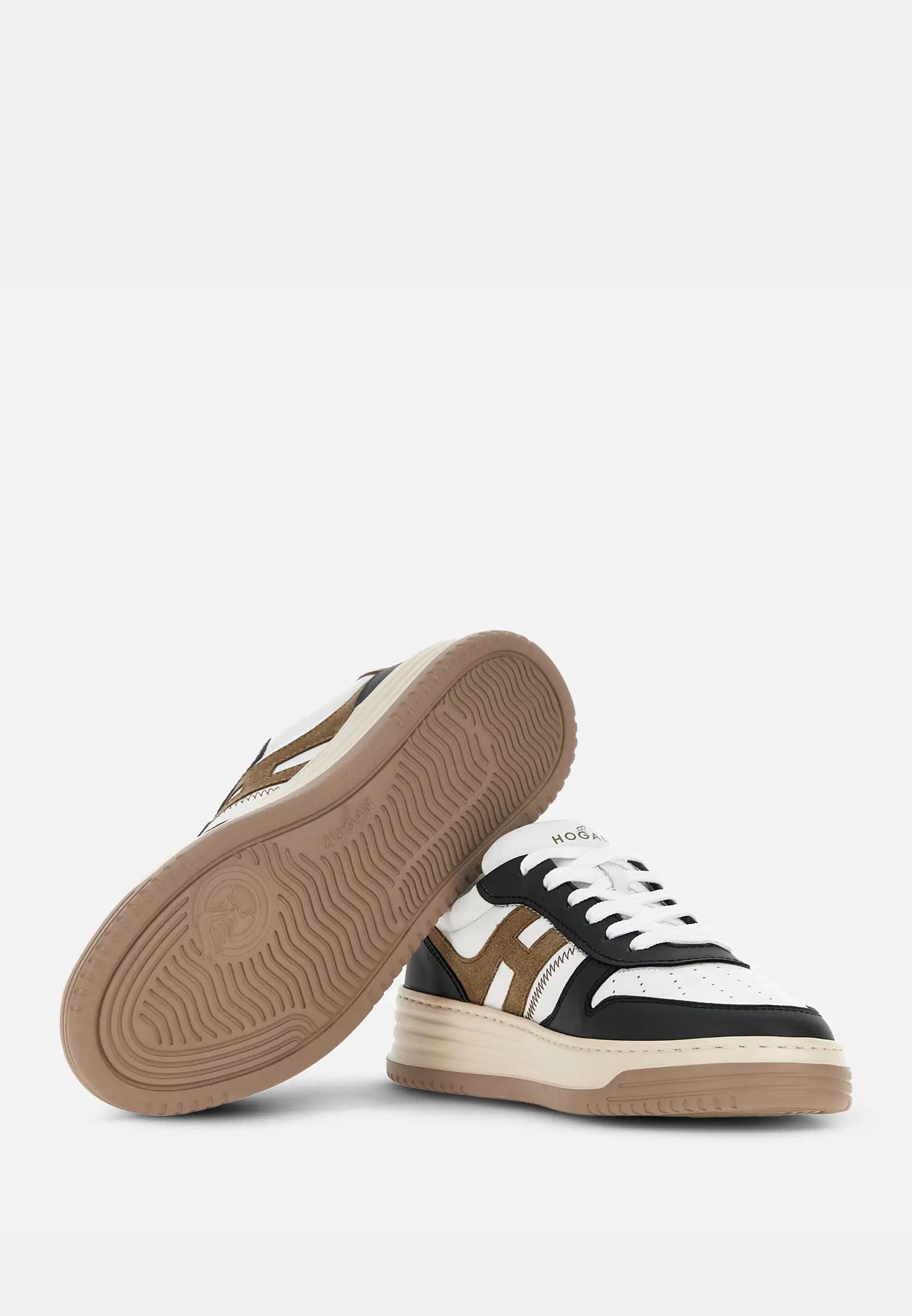 Hogan Sneakers H630 Bianco Blu Marrone Sabolo - Main Image