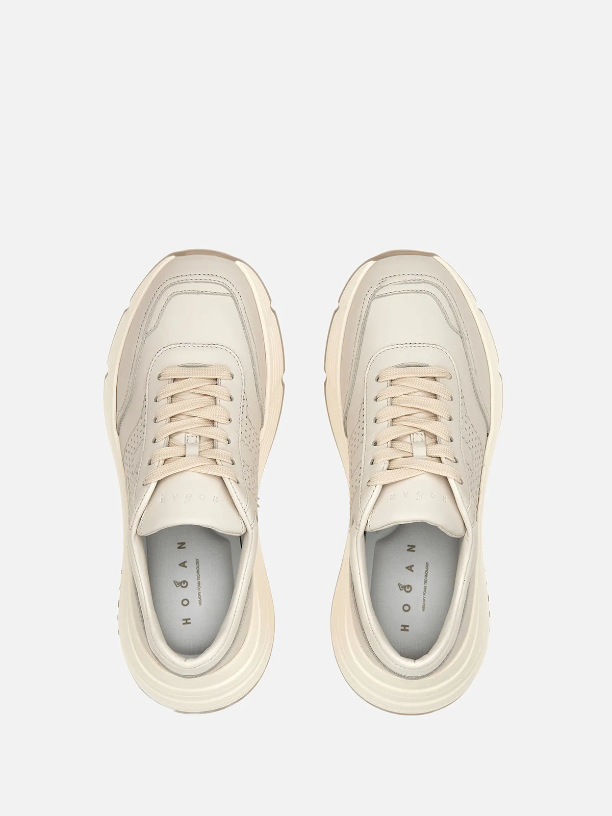 Hogan Hi-Fi H Perforated Ivory Sneakers