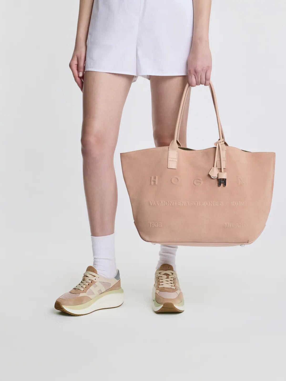 Hogan Sneakers Maxi I Active Pink And Beige