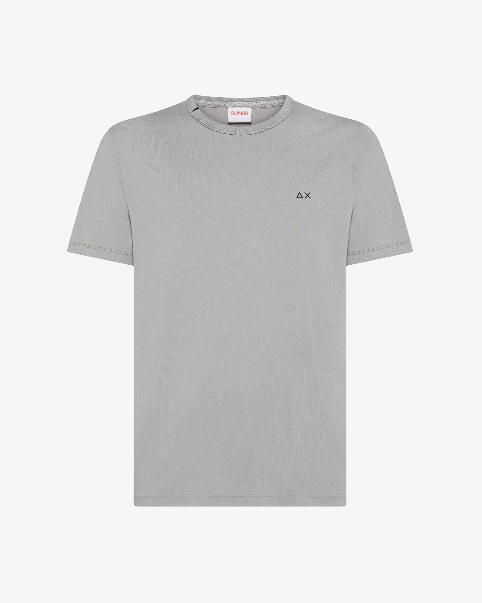 T45104_34_Sun68_T-Shirt_In_Jersey_Di_Cotone_Grigio_Medio