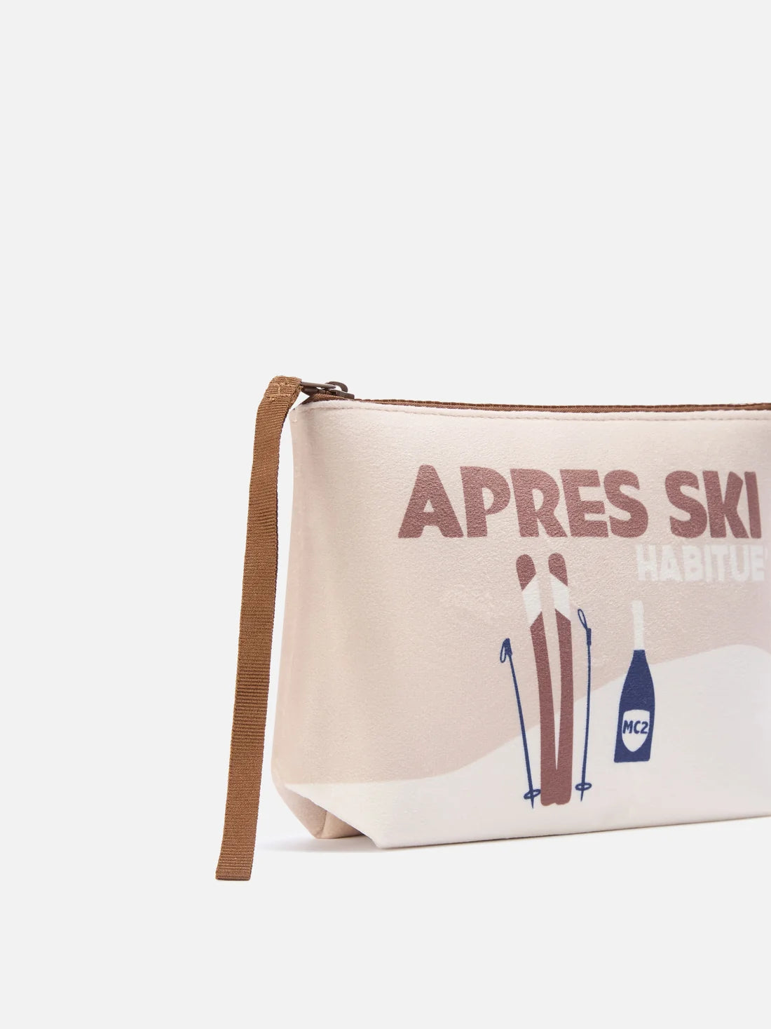 MC2 Saint Barth Aline Après Ski Beige Clutch Bag