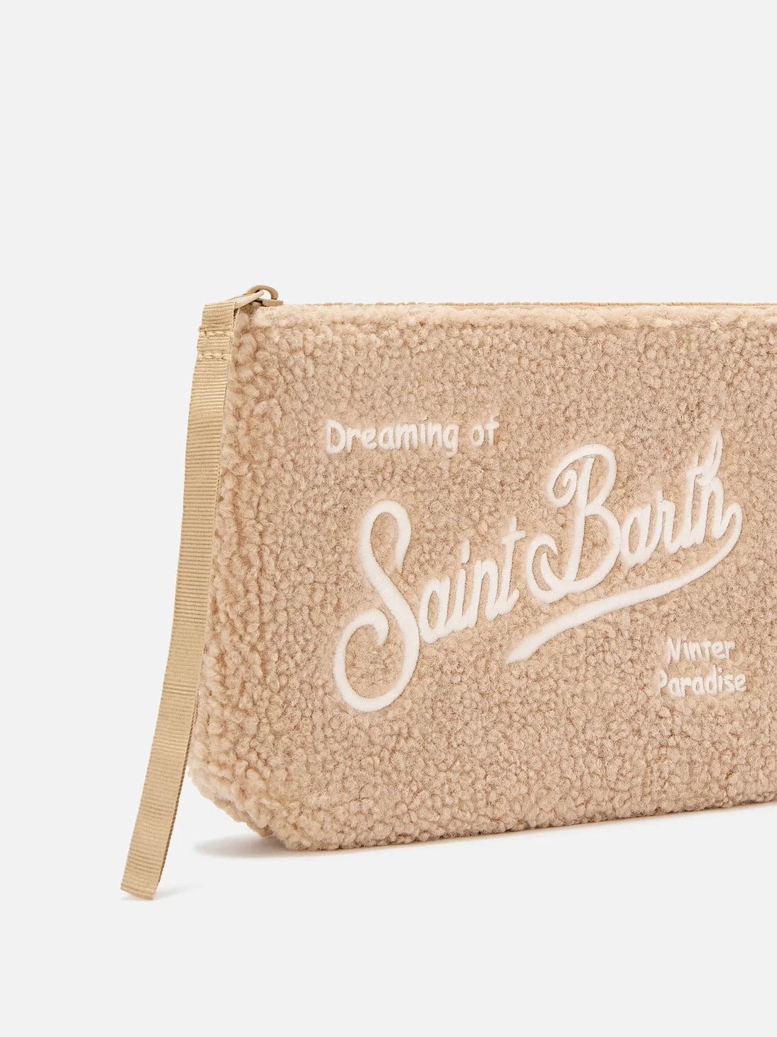 MC2 Saint Barth Aline Clutch in Beige Teddy