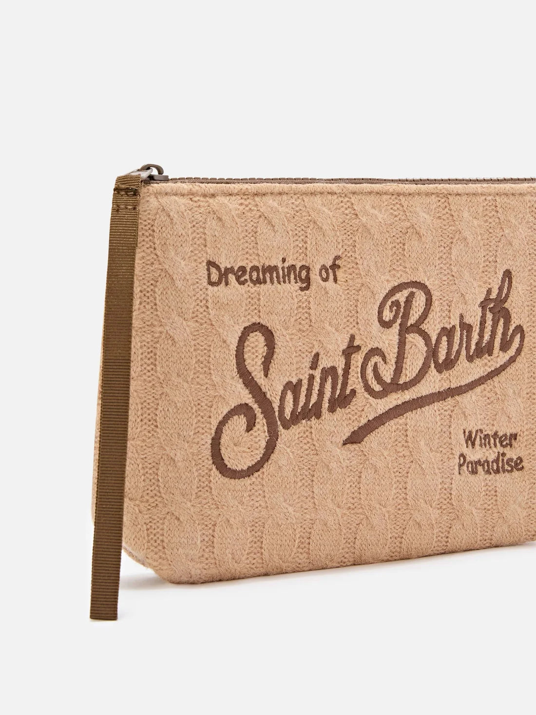 MC2 Saint Barth Aline Clutch in Beige Tricot