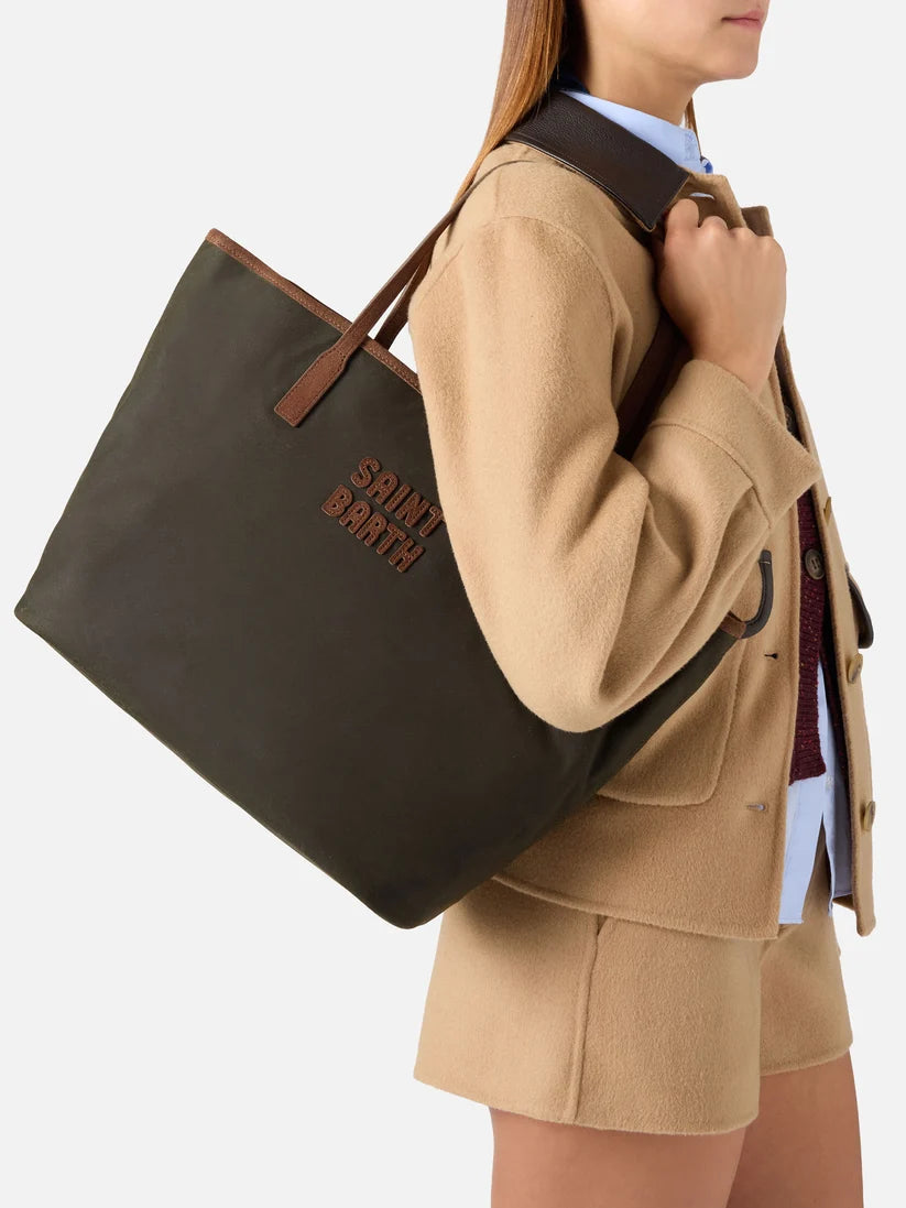 Mc2 Saint Barth Borsa Large City Wax Militare