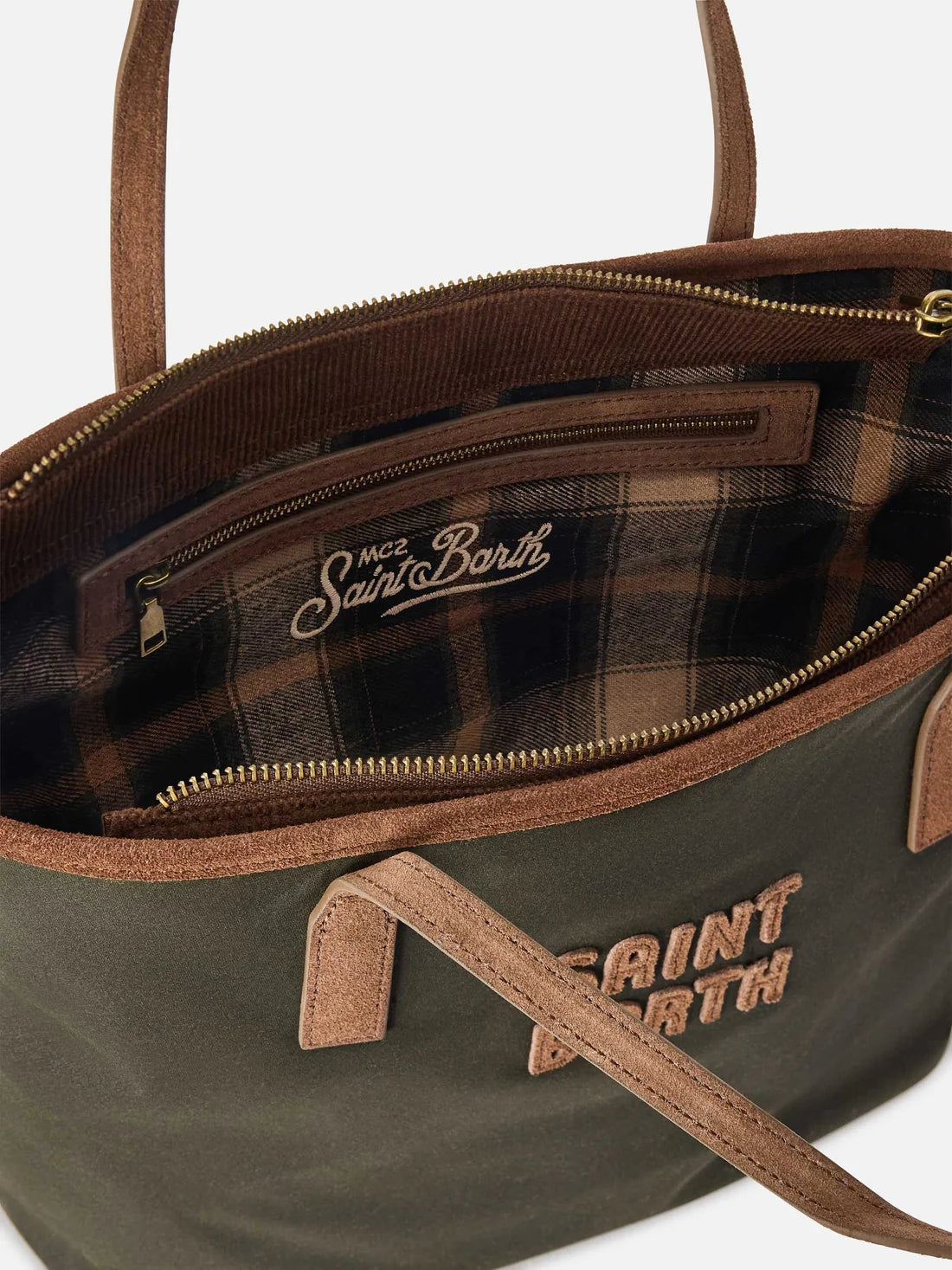 Mc2 Saint Barth Borsa Medium City Wax Militare