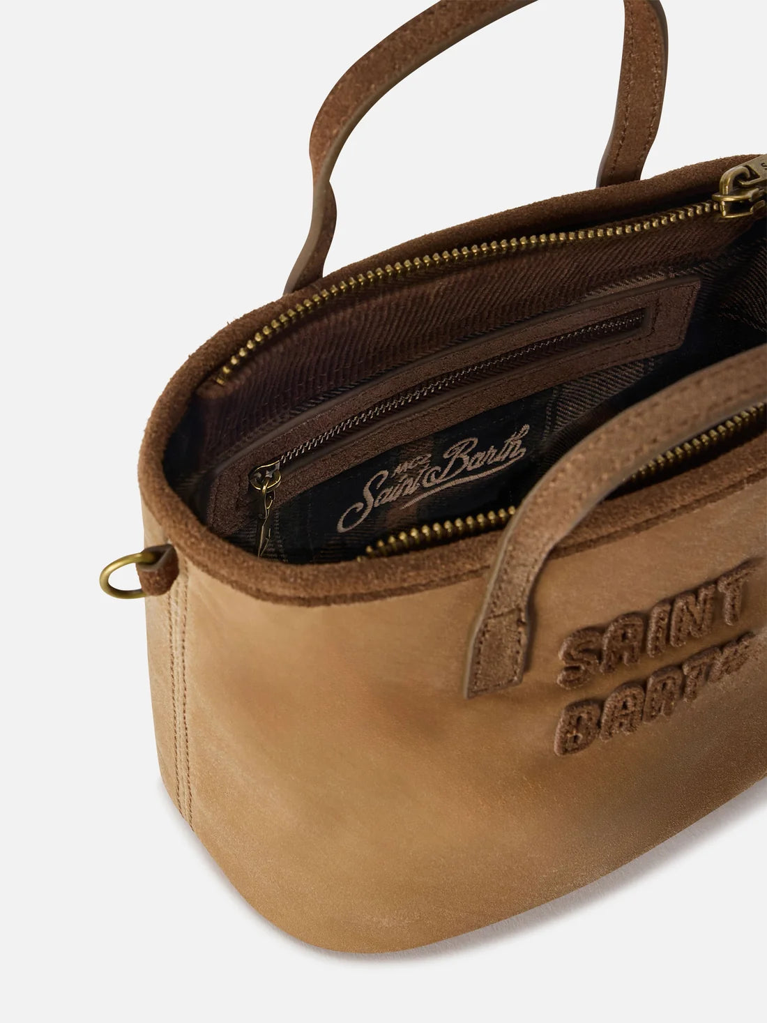 Mc2 Saint Barth Borsa Mini City Wax Nocciola