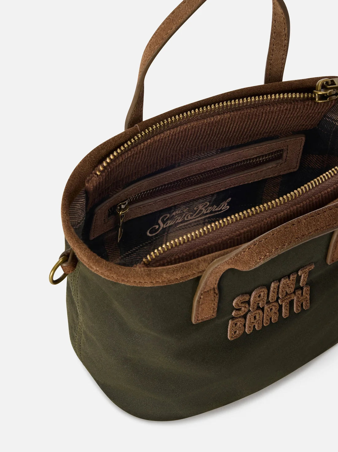 Mc2 Saint Barth Borsa Mini City Wax Militare