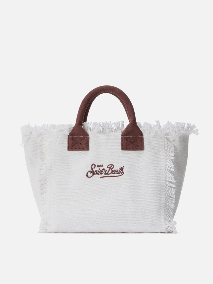 Mc2 Saint Barth Borsa Colette Canvas Con Patch Logo Animalier