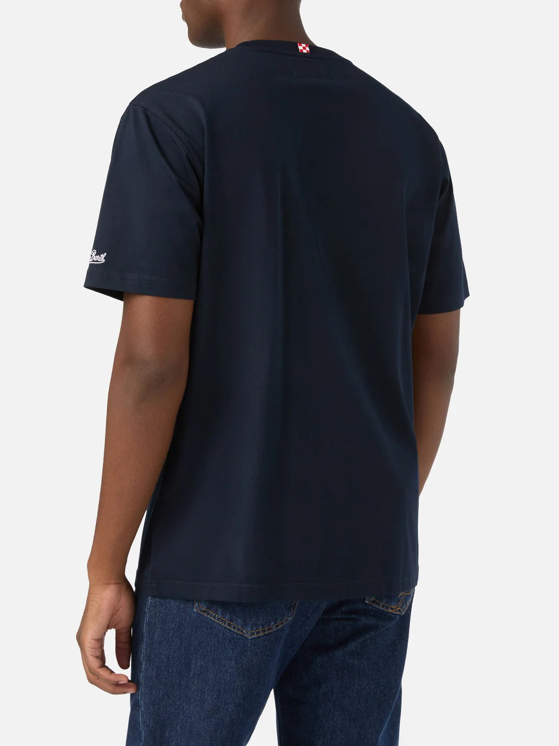 MC2 Saint Barth T-Shirt Connor Make Women Happy Blue