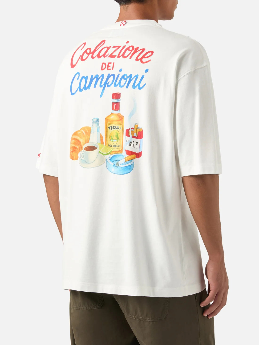 MC2 Saint Barth Delmar Oversized T-Shirt Breakfast of Champions