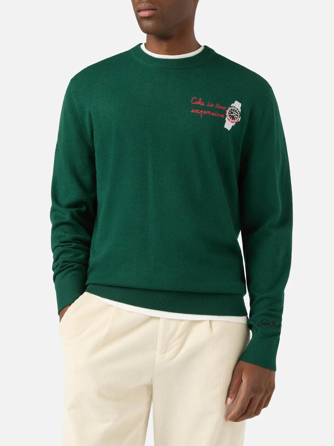 Mc2 Saint Barth Maglia Heron Lana E Cashmere Expensive Whatch Verde