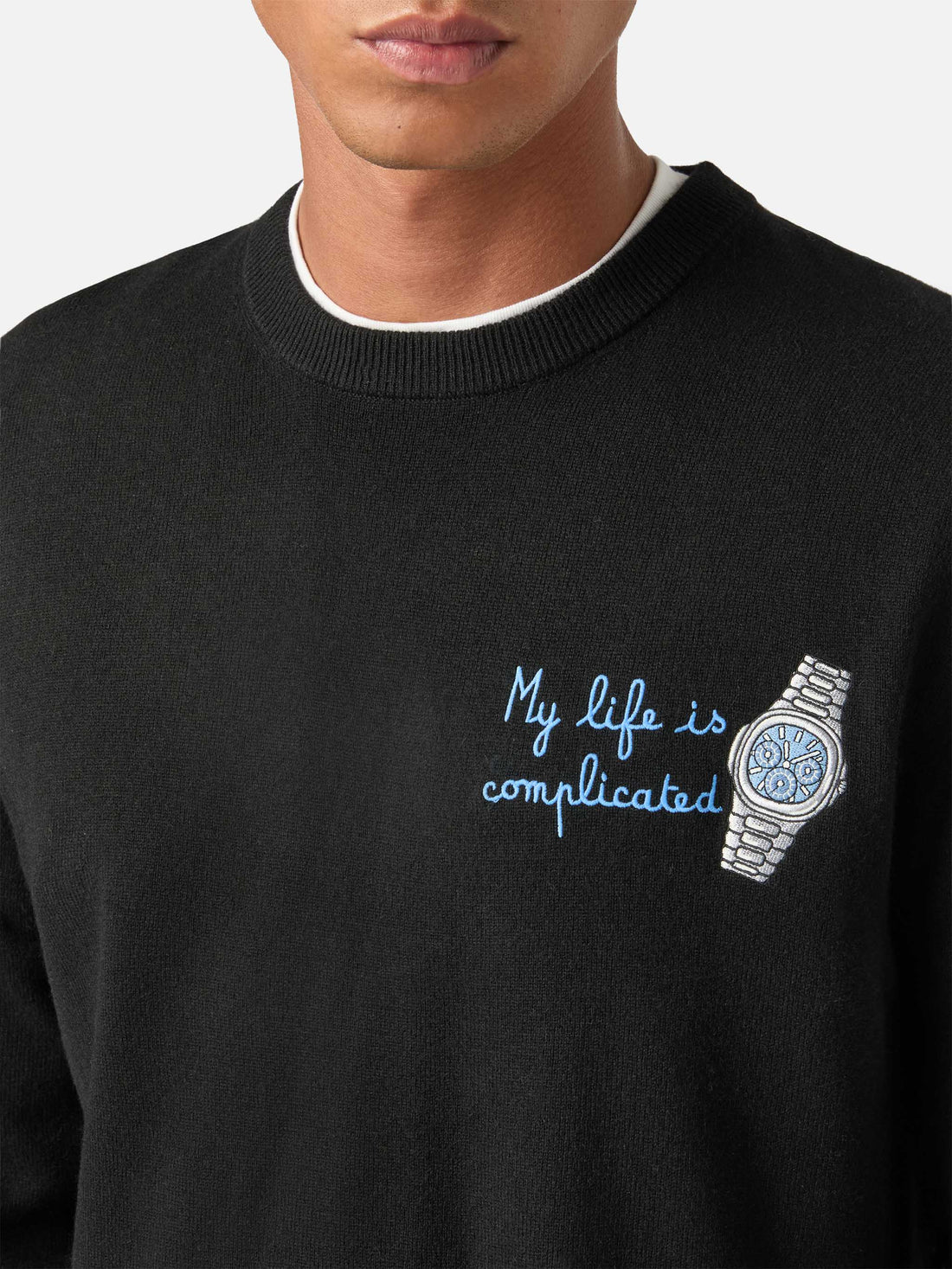 Mc2 Saint Barth Maglia Heron Lana E Cashmere Life Complicated Nera