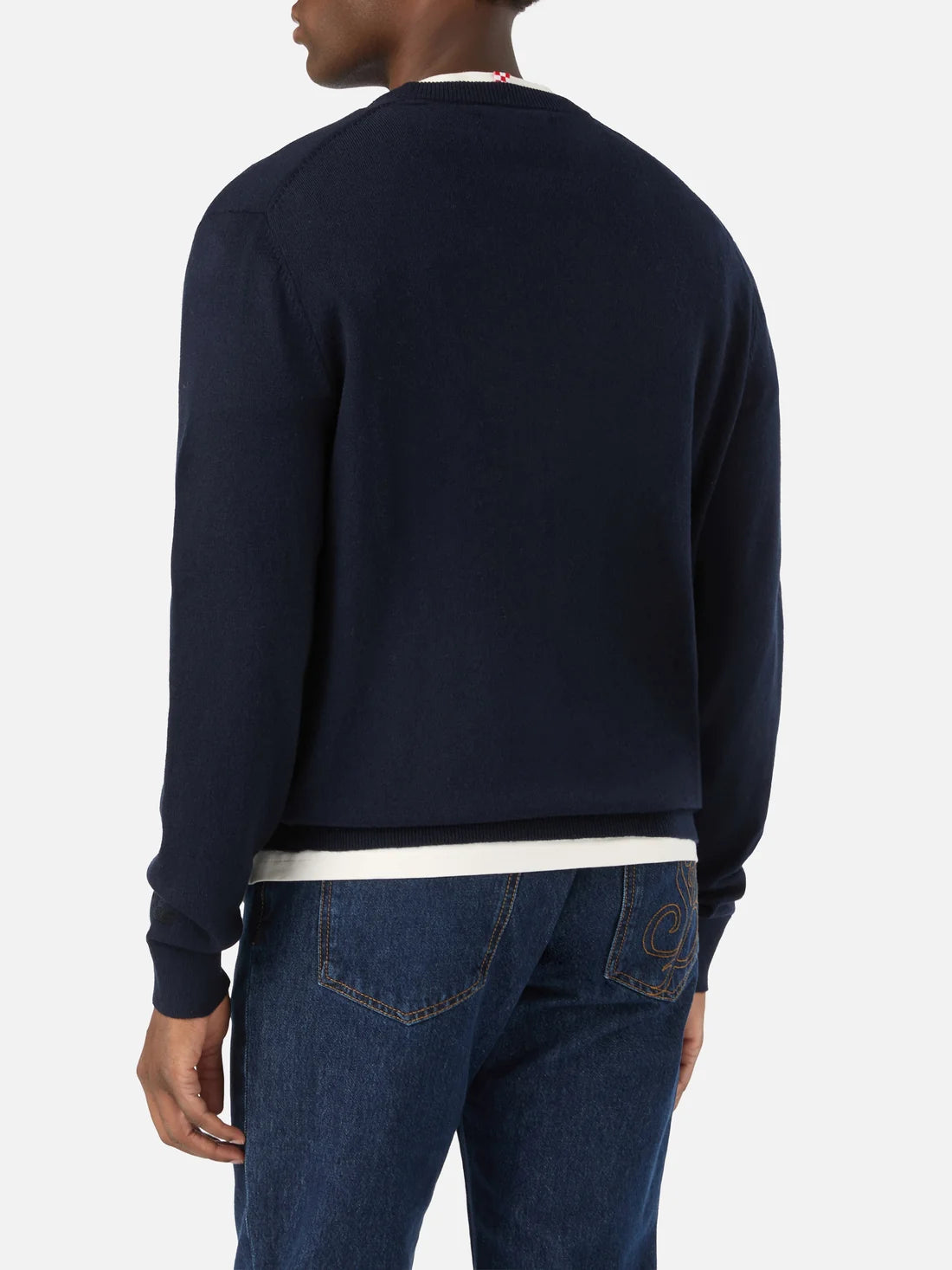 Mc2 Saint Barth Maglia Heron Lana E Cashmere Luna Whatch Blu