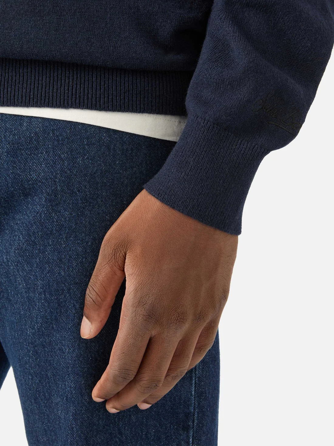 Mc2 Saint Barth Maglia Heron Lana E Cashmere Luna Whatch Blu
