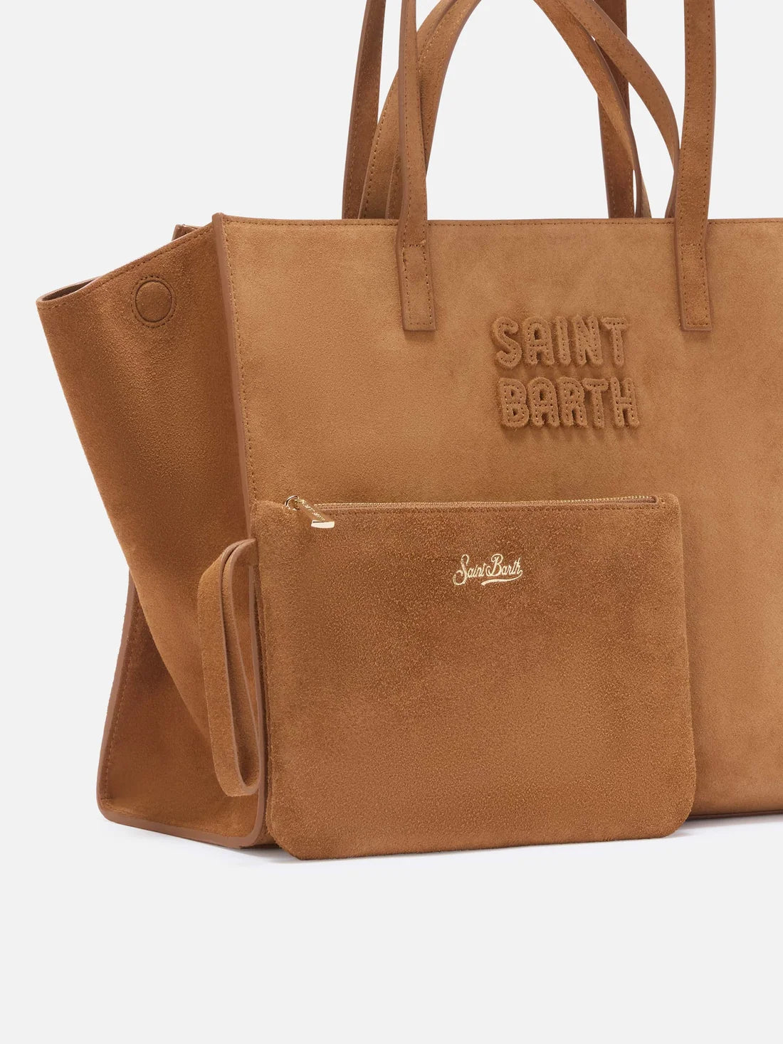 Mc2 Saint Barth Borsa Jour Large In Camoscio Nocciola
