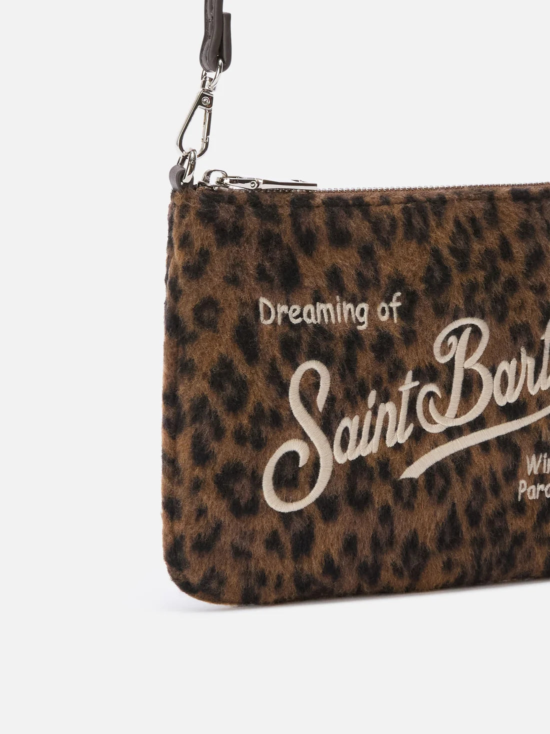 Mc2 Saint Barth Borsa Parisienne In Feltro Leopardata