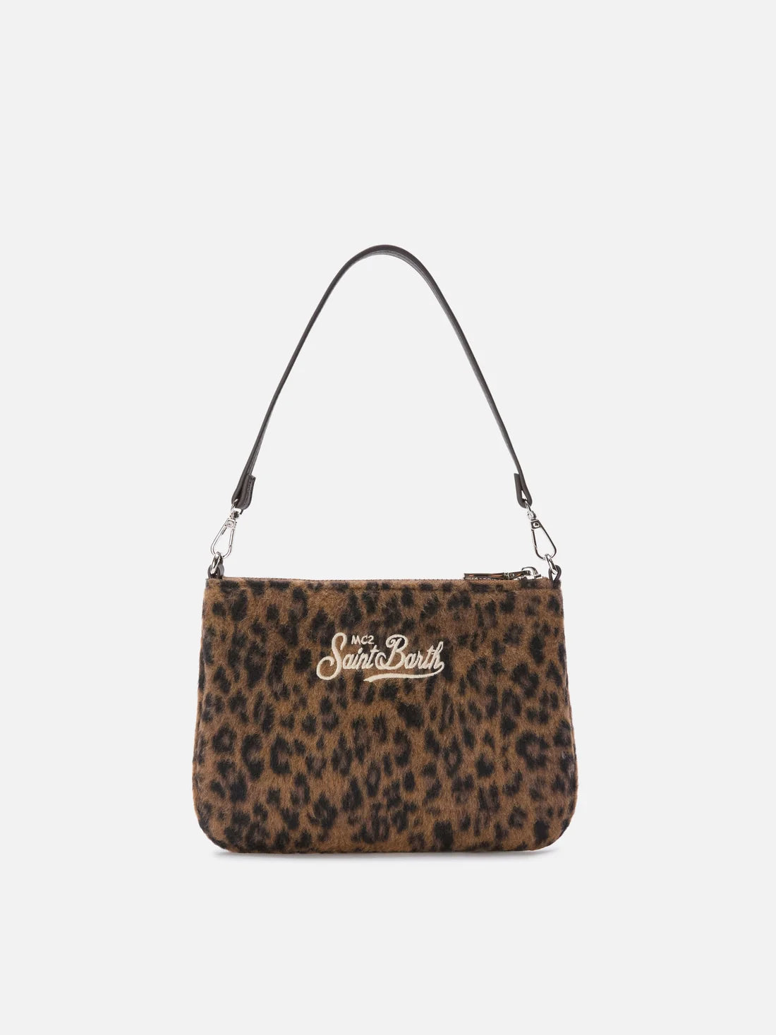 Mc2 Saint Barth Borsa Parisienne In Feltro Leopardata