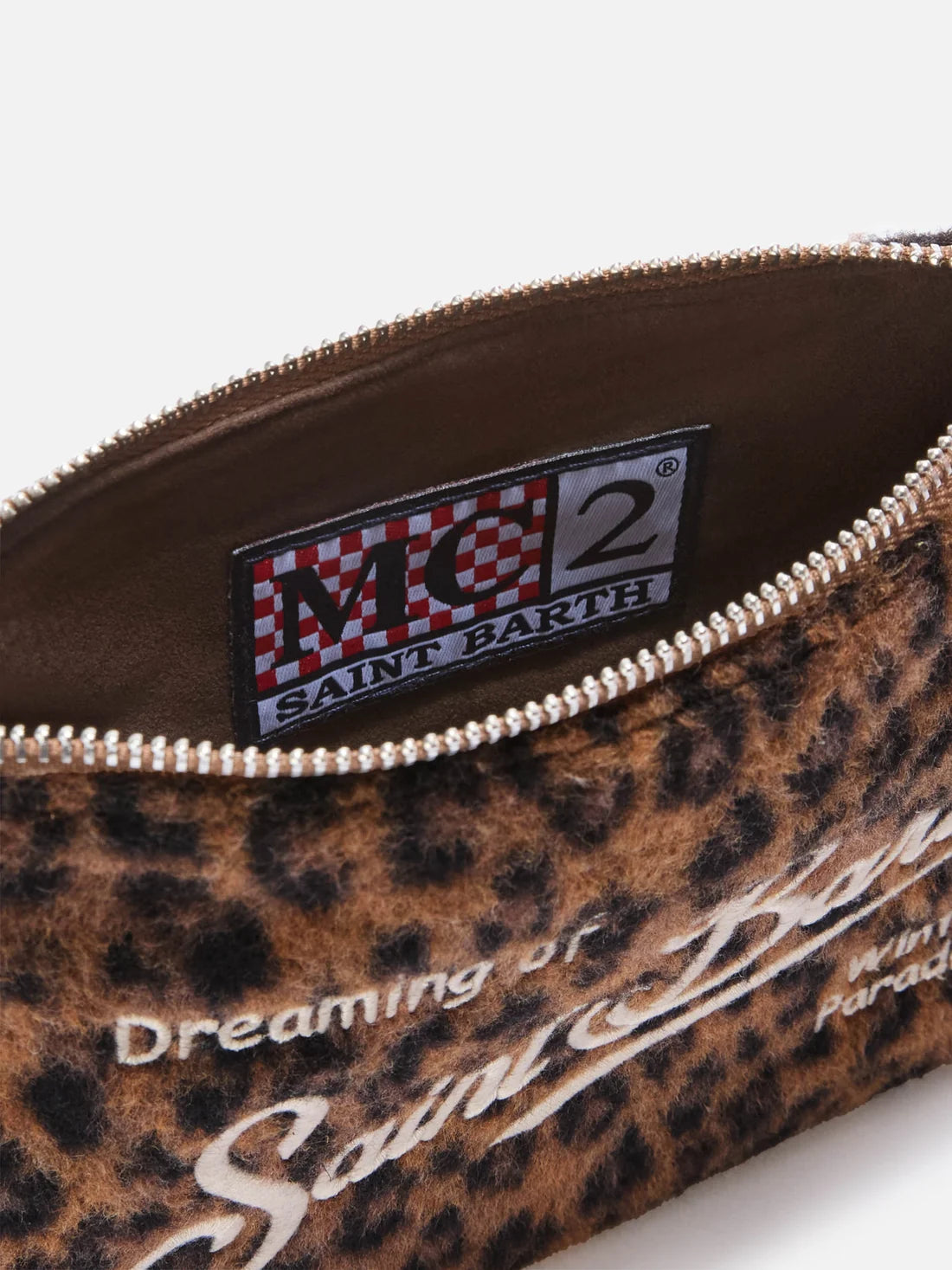 Mc2 Saint Barth Borsa Parisienne In Feltro Leopardata