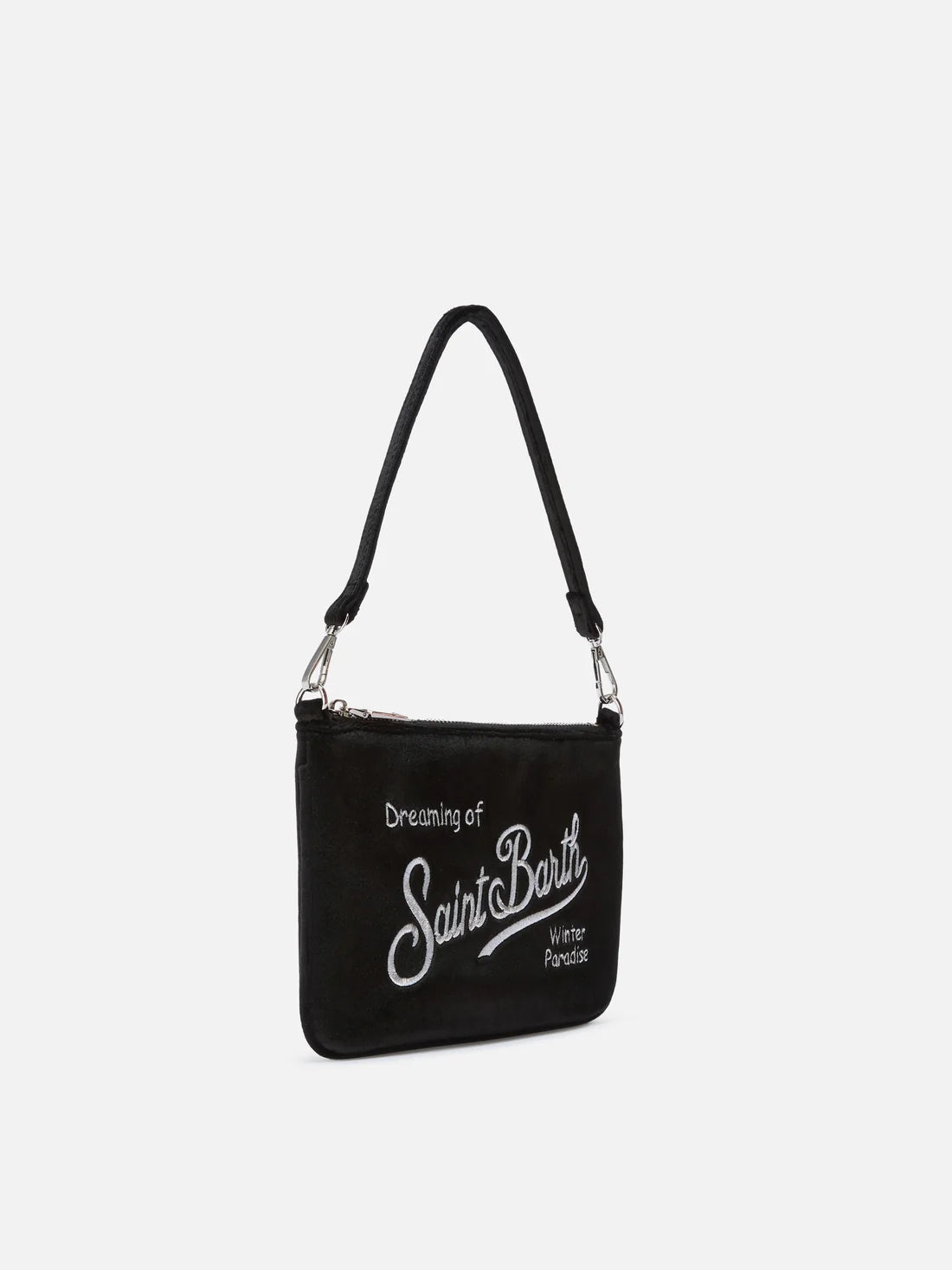 Mc2 Saint Barth Borsa Parisienne Mini In Velluto Nera