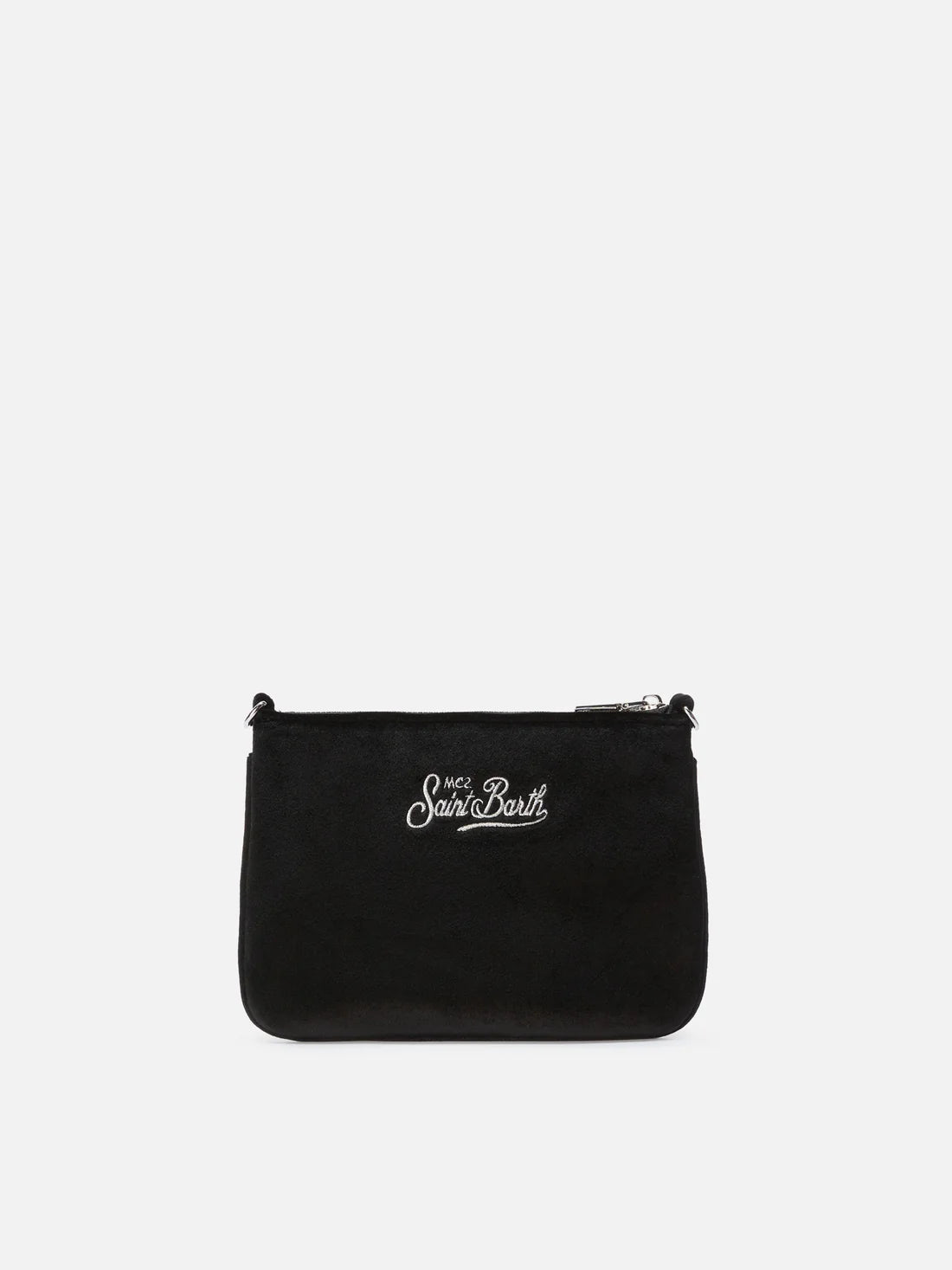 Mc2 Saint Barth Borsa Parisienne Mini In Velluto Nera