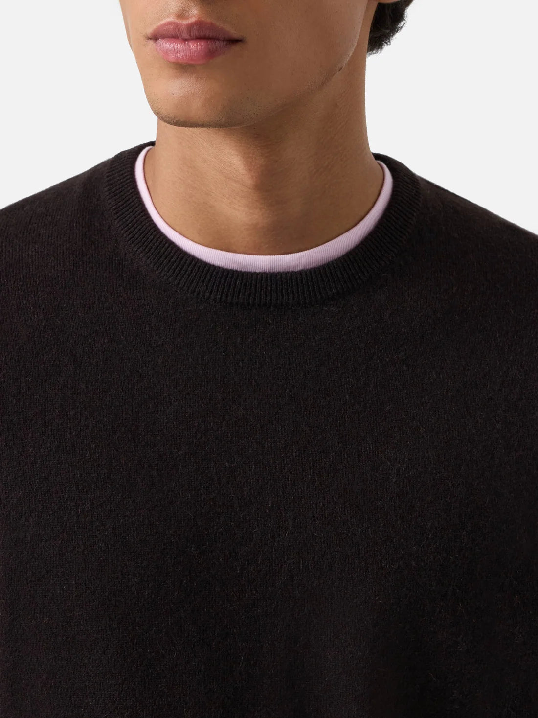 Mc2 Saint Barth Maglia Regent In Cashmere Marrone Scuro