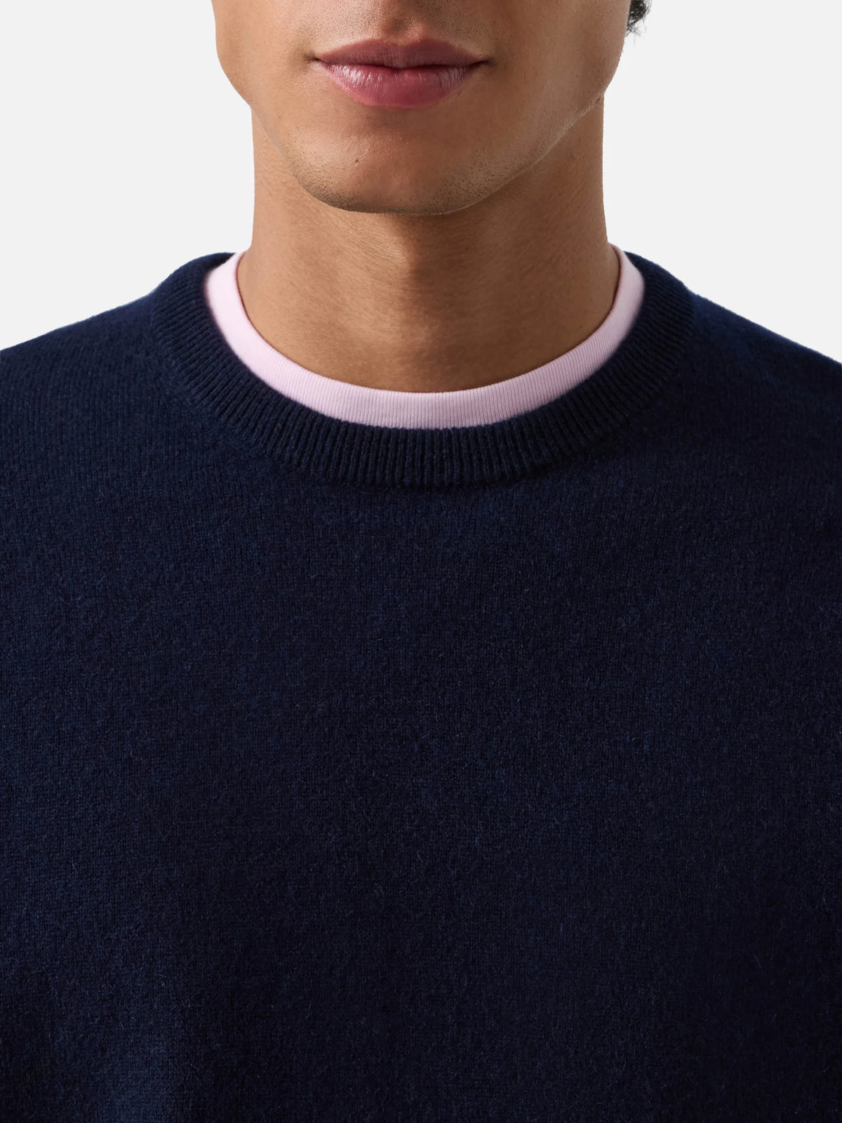 Mc2 Saint Barth Maglia Regent In Cashmere Blu Notte