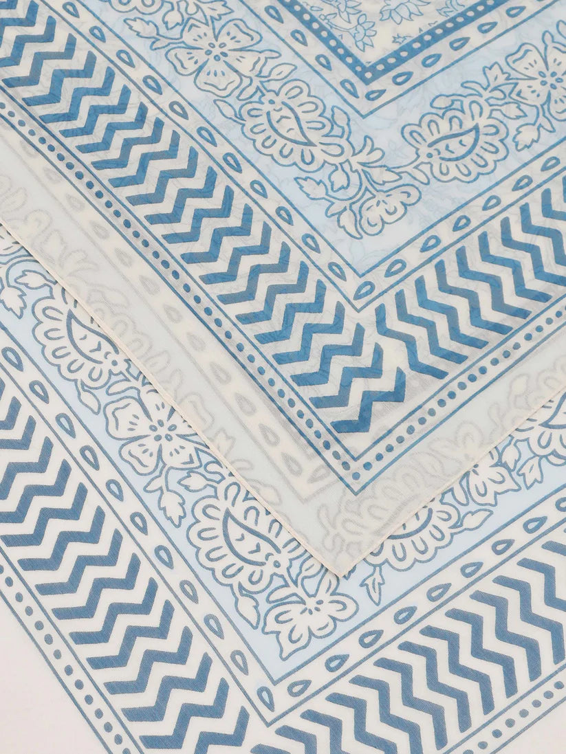 Mc2 Saint Barth Pareo Misto Seta Tahiti Batik Foulard