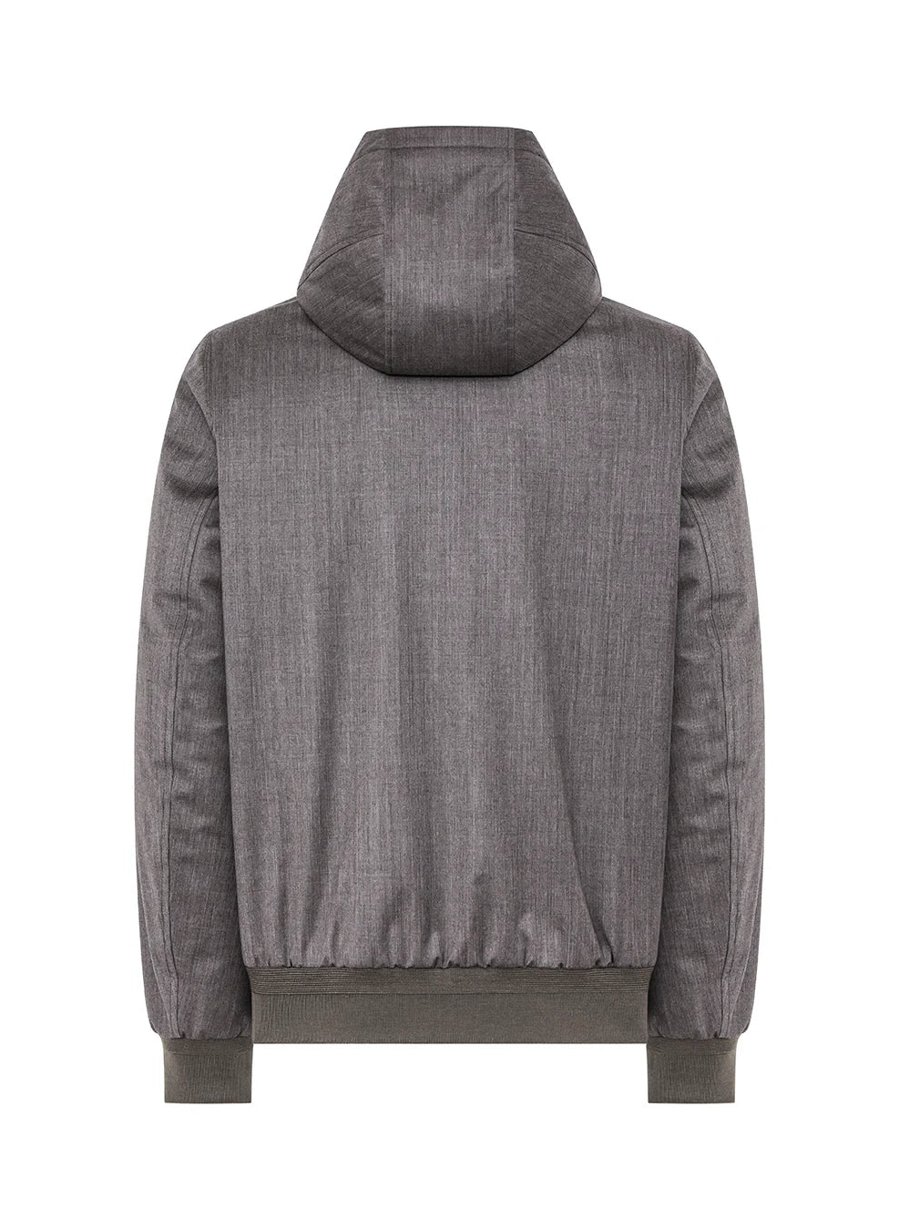 Duno Pure Wool Hooded Jacket Dark Stone