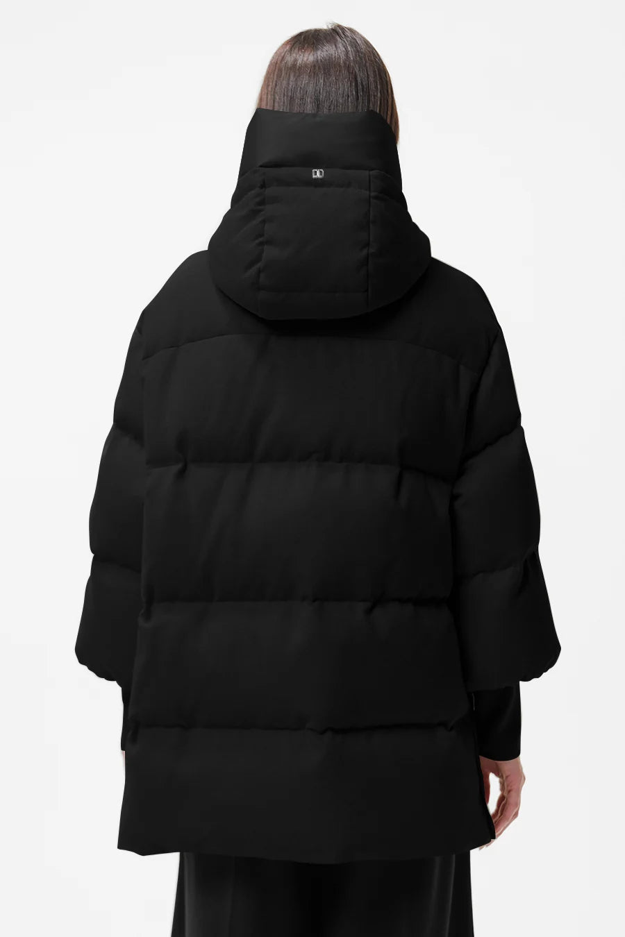 Duno Yume Technical Wool And Black Satin Down Jacket