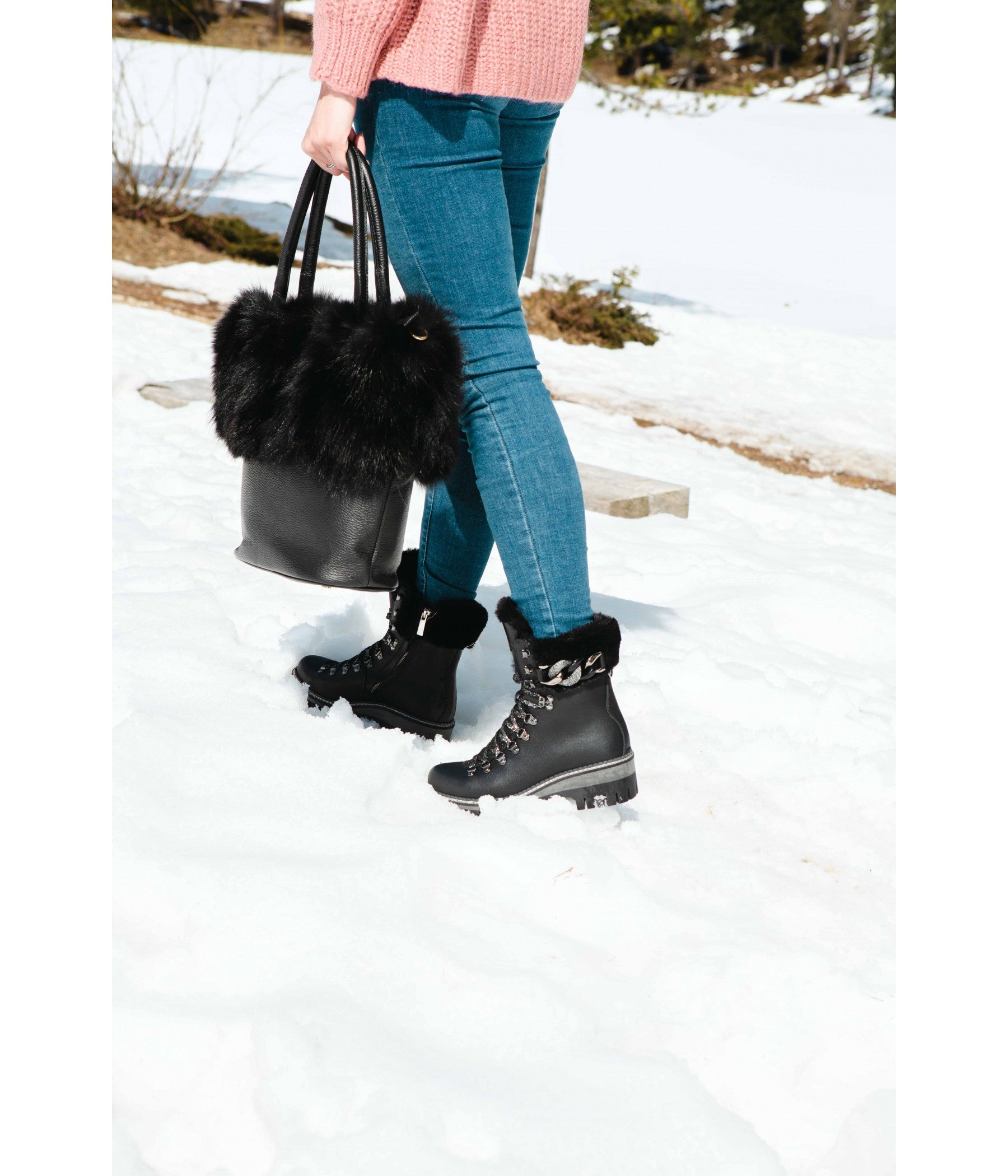 NIS Anna Black Ankle Boot