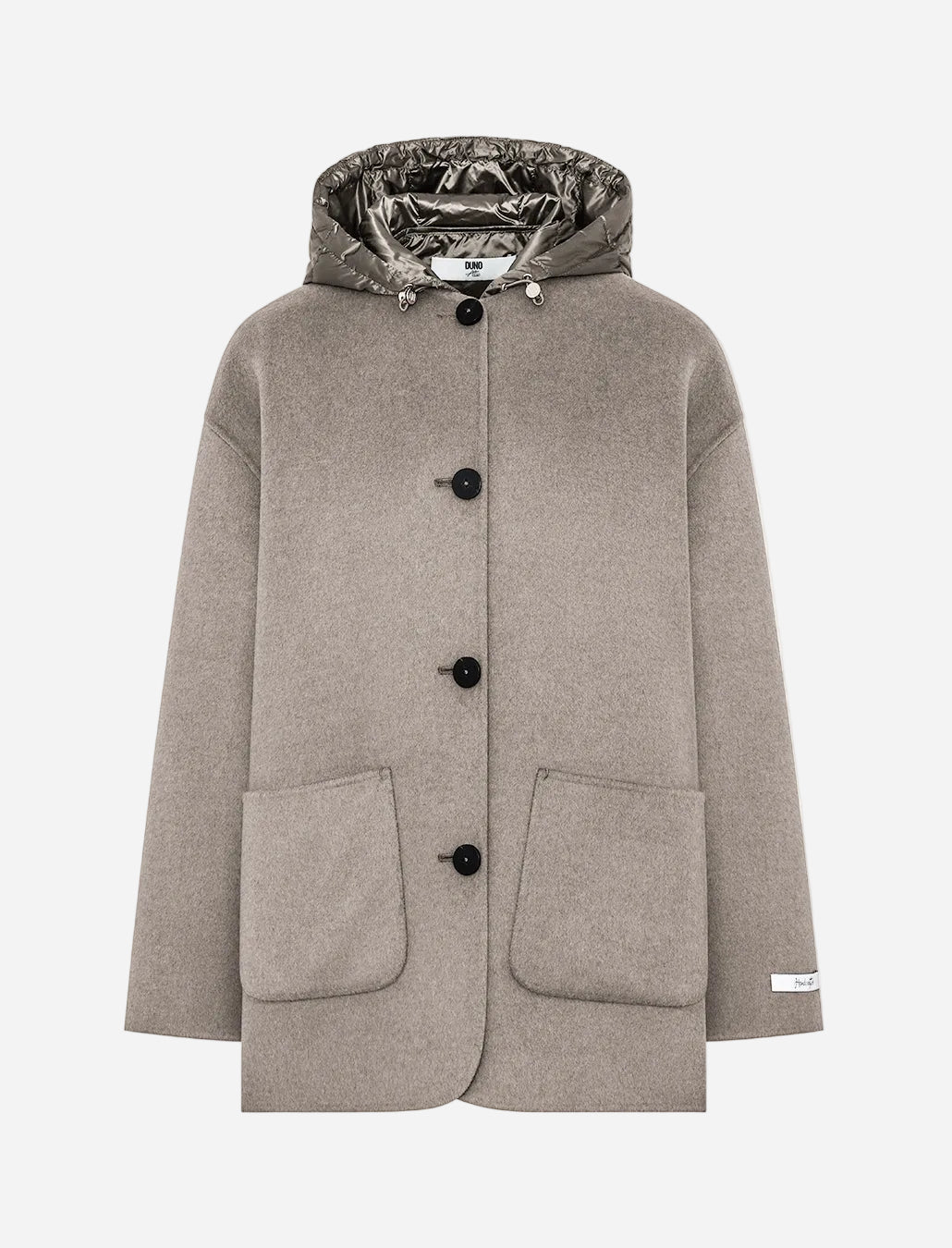 duno-THYRA-ROMA-BOSA-giacca-lana-e-gilet-con-cappuccio-in-nylon-tortora