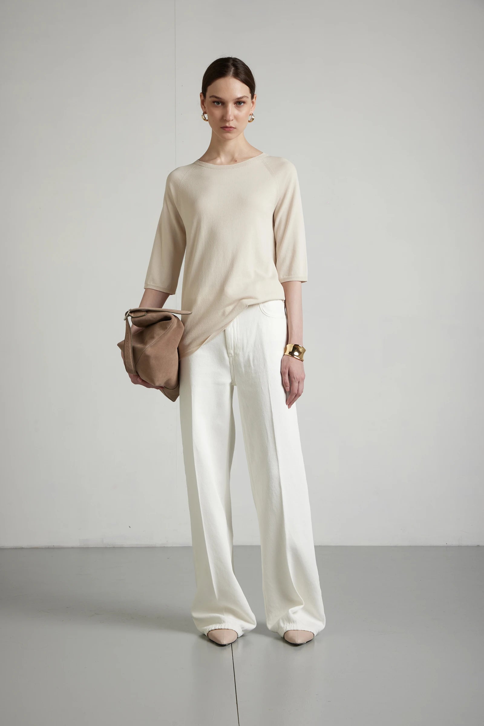 kangra-S6A350001-maglia-girocollo-rasata-linea-a-in-puro-cotone-burro-2