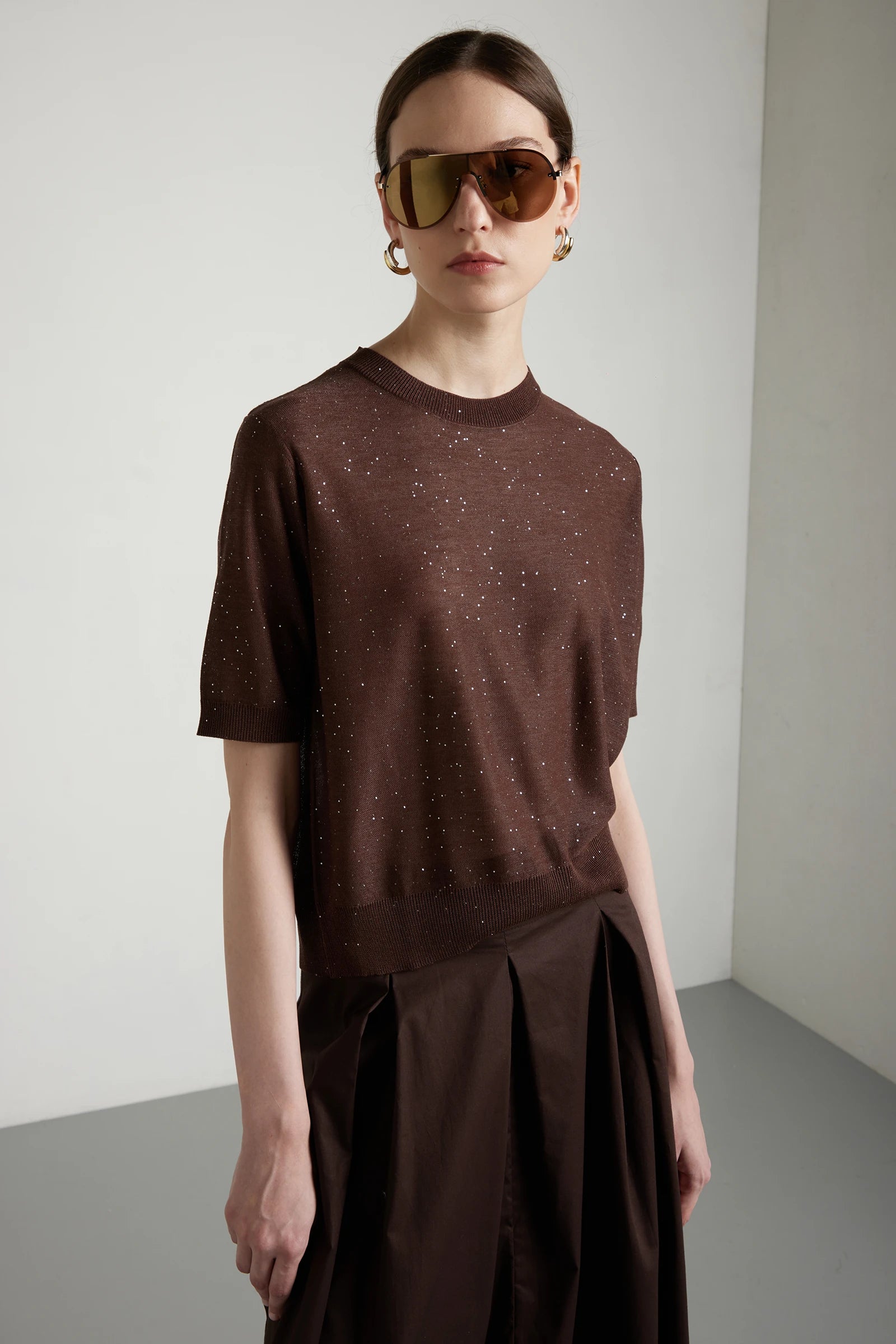 kangra-S6A390021-maglia-g-collo-manica-al-gomito-in-viscosa-micropaillettes-cioccolato-3