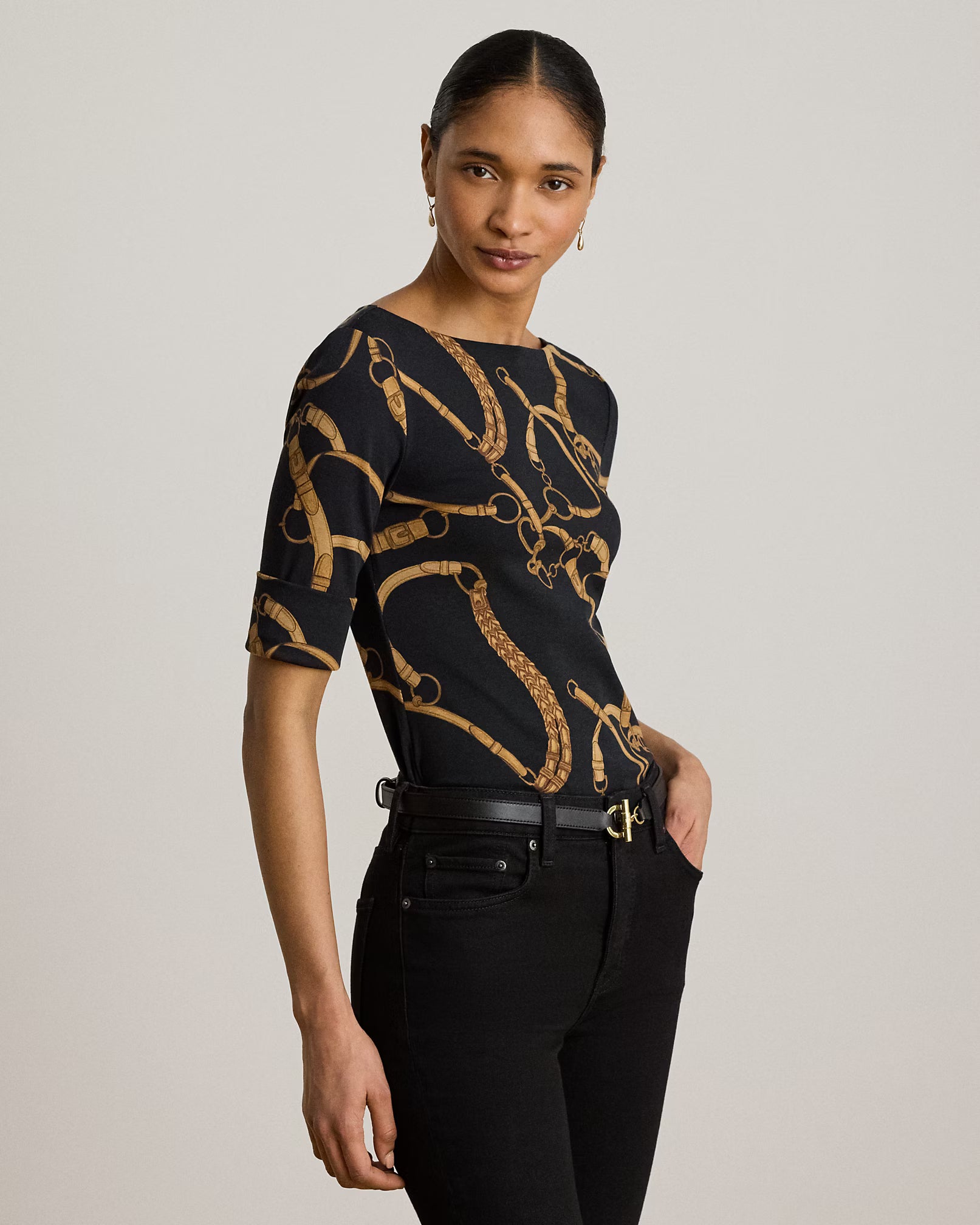 lauren-ralph-lauren-AI200P13948001_maglietta-stampa-cinture-nero-beige