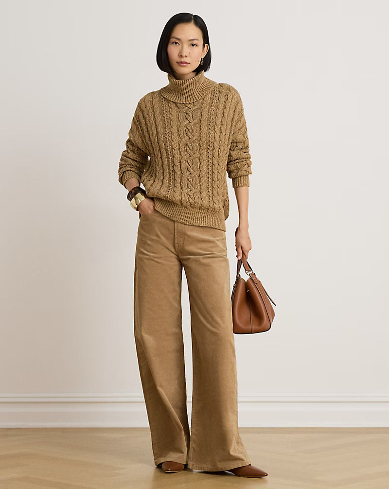 lauren-ralph-lauren-pantaloni-a-vita-alta-in-velluto-a-coste-AI200B34256004_camel