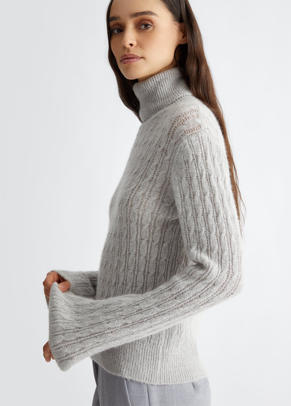 Liu Jo Alpaca Blend Turtleneck Grey