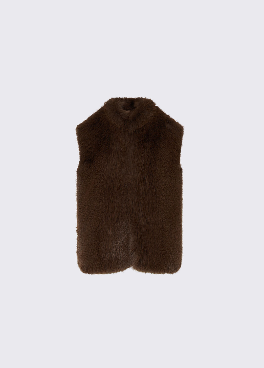 Liu Jo Gilet In Pelliccia Sintetica Marrone Scuro