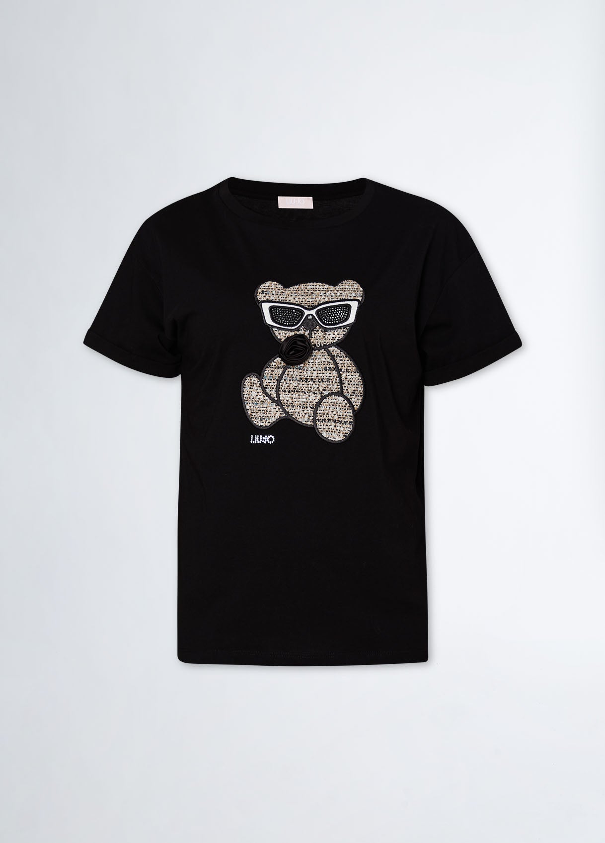 Liu Jo T-Shirt With Embroidery And Applications Black