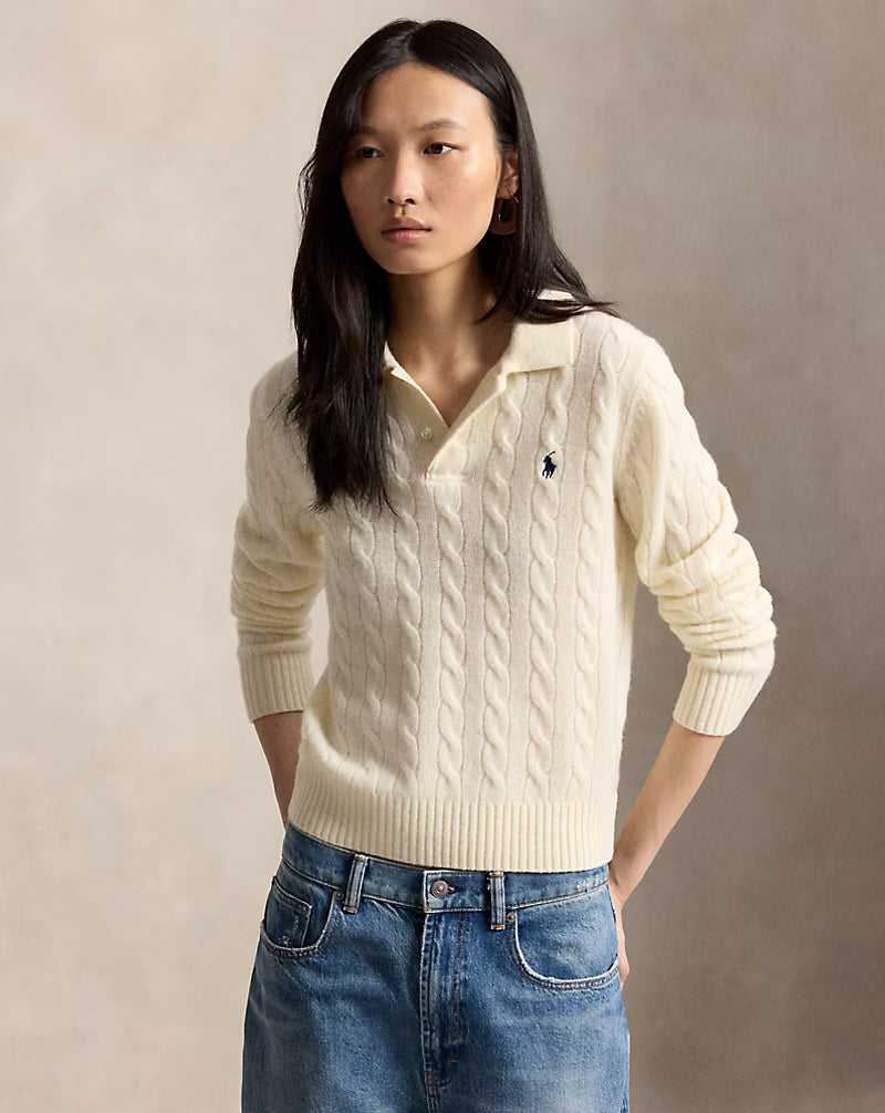 maglia-polo-in-lana-e-cashmere-a-trecce--AI211972132001-panna