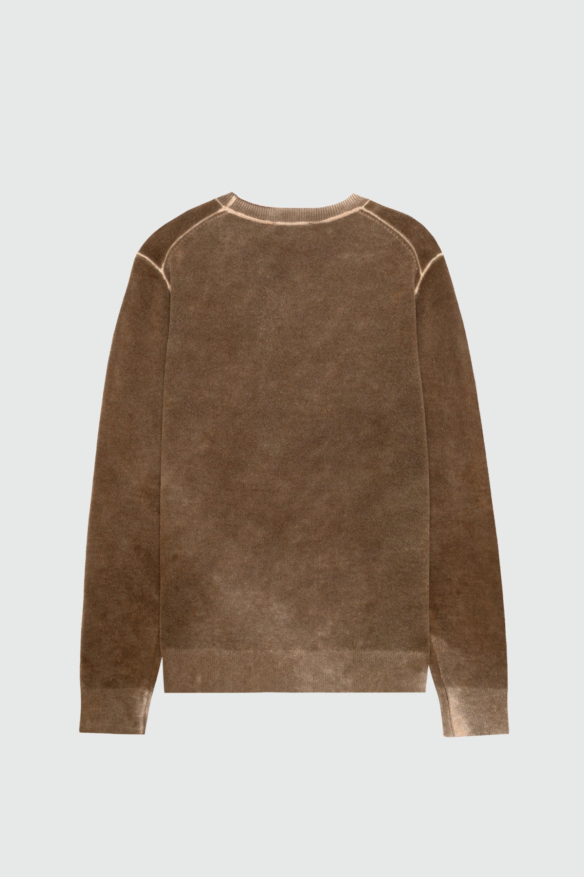 Roy Roger's Maglia Girocollo In Lana Marrone